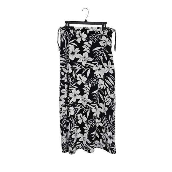 Vintage Evan Picone Floral Hawaiian Print Maxi Skirt Size 12 Vacation Vibes - Picture 2 of 6